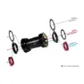 Tripeak Jetstream Pro T47/sh/sram Dub/rotor 3d Ceramic Vevlagerskoppar, Black / black, 85.5mm