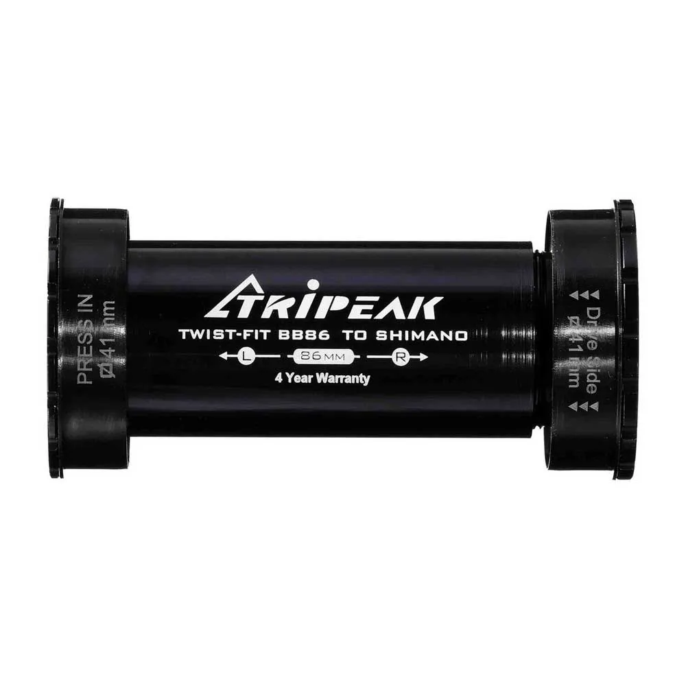 Tripeak Jetstream Pro Twistfit 41 Mm/bb86 Shimano 24 Mm Ceramic Vevlagerskoppar, Black, 86mm