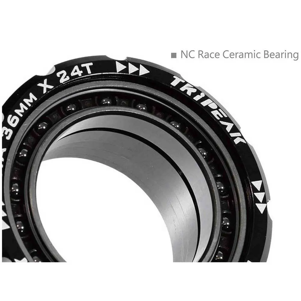 Tripeak Jetstream Pro Twistfit 41 Mm/bb86 Shimano 24 Mm Ceramic Vevlagerskoppar, Black, 86mm