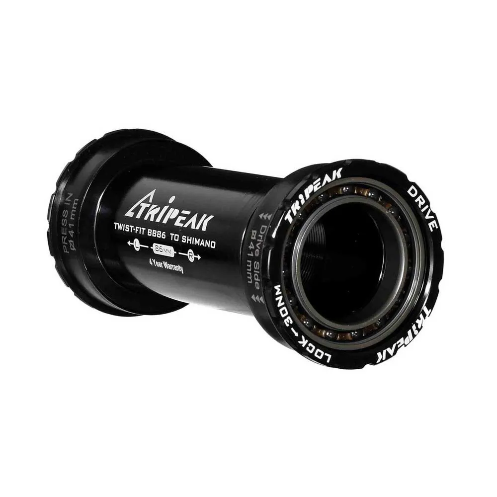 Tripeak Jetstream Pro Twistfit 41 Mm/bb86 Shimano 24 Mm Ceramic Vevlagerskoppar, Black, 86mm