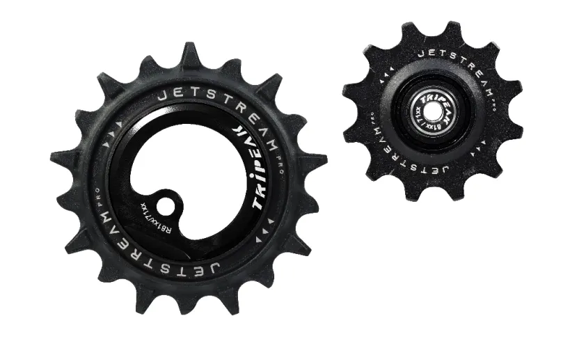Tripeak Oversized rulltrissor Jetstream pro keramiska lager Shimano R71XX, 81XX 12T/18T, Svart Tripeak Oversized rulltrissor Jetstream pro keramiska lager Shimano R71XX, 81XX 12T/18T, Svart