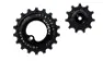 Tripeak Oversized rulltrissor Jetstream pro keramiska lager SRAM Etap 11T/18T, Svart