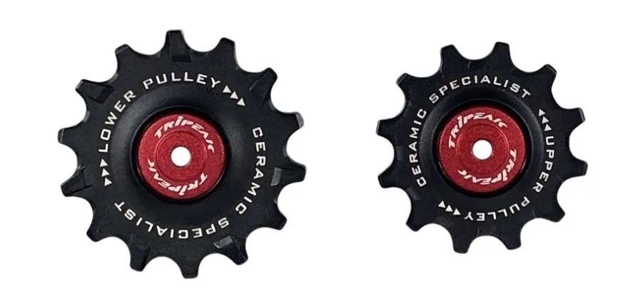 Tripeak rulltrissor keramiska lager 12T/14T 12S Shimano, Svart
