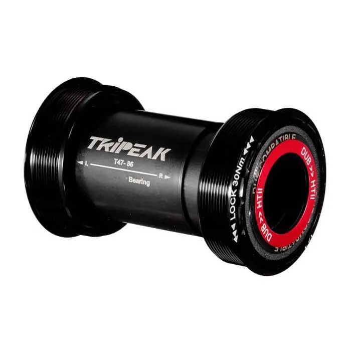 Tripeak T47 Trek Shimano/sram Dub/rotor 3d Steel Vevlagerskoppar, Black, 85.5mm