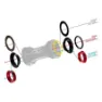 Tripeak Twist Fit Bb30 Shimano/sram Dub/rotor 3d Steel Vevlagerskoppar, Black, 68/73mm