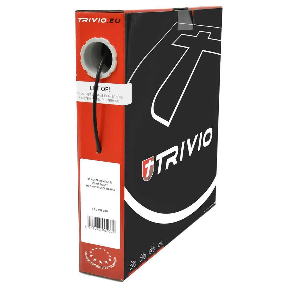 Trivio Bromswirehölje 30 M 5 Mm, Black, One Size