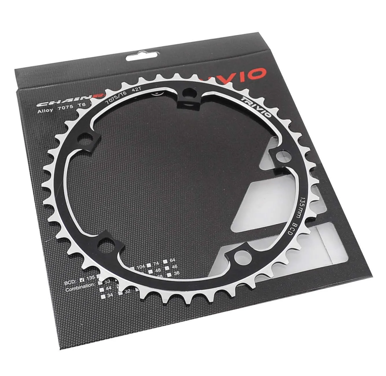 Trivio Campagnolo Drev 42TØ135, Svart Trivio Campagnolo Drev 42TØ135, Svart