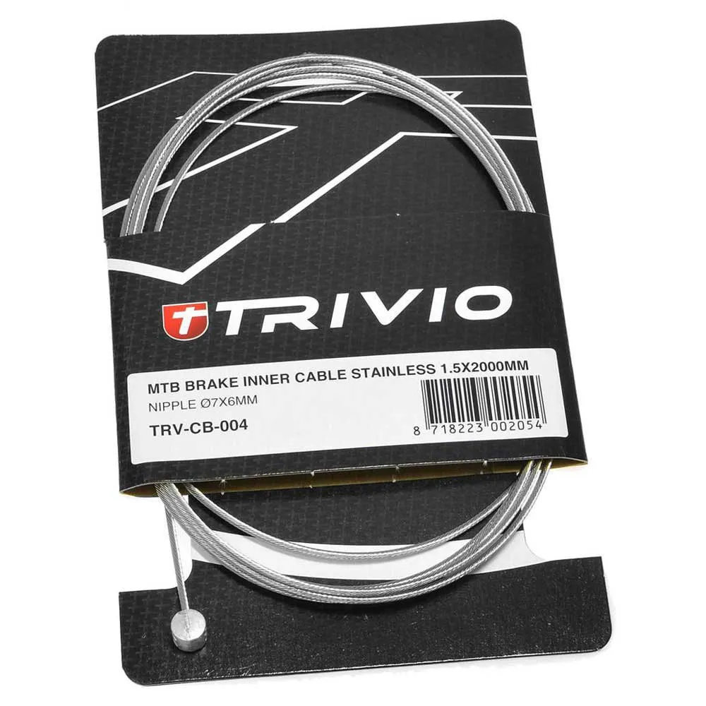 Trivio Mtb Stainless Bromskabel 20 Enheter, Silver, 1.5 x 2000mm