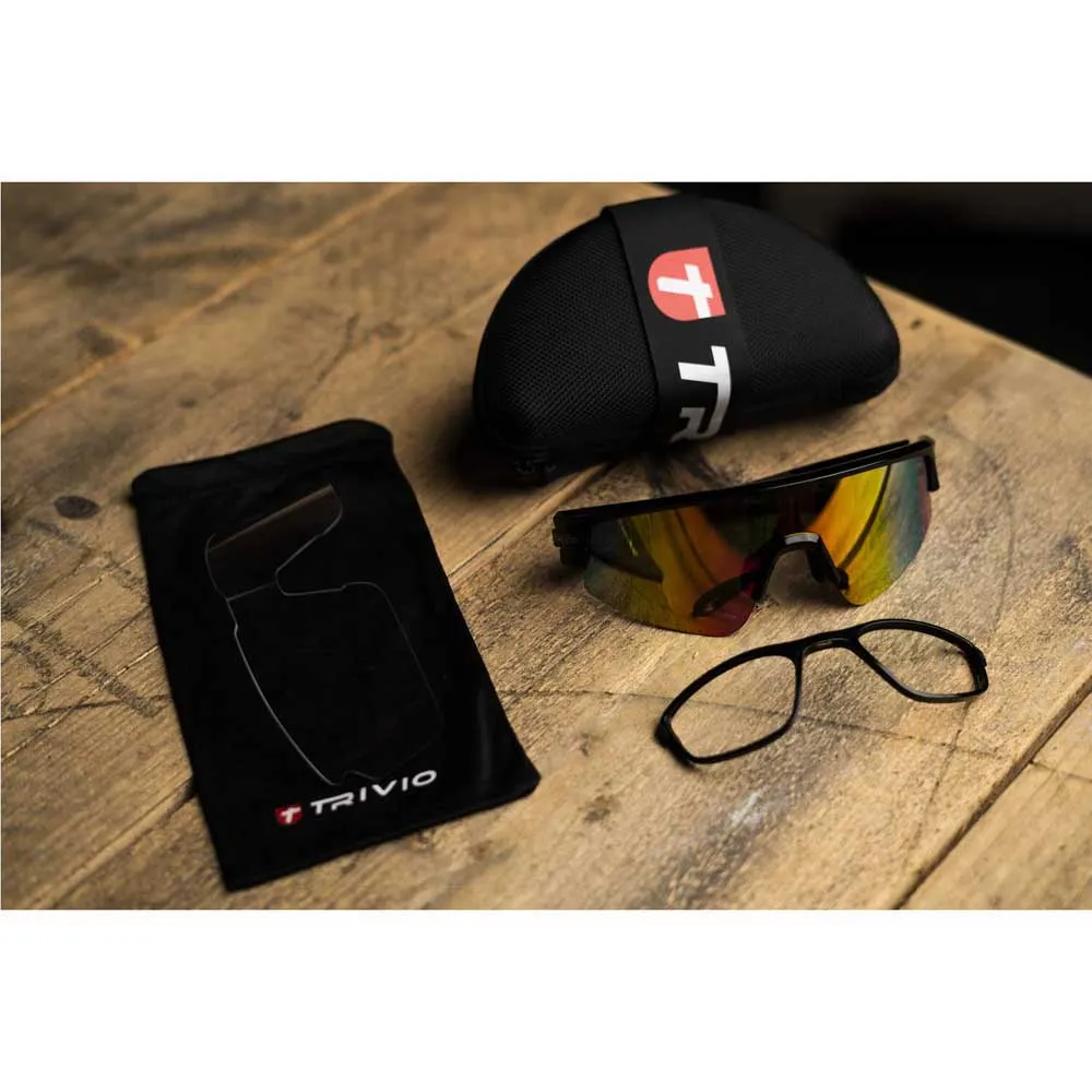 Trivio Octo Solglasögon, Black, Revo Pink Mirror/CAT3
