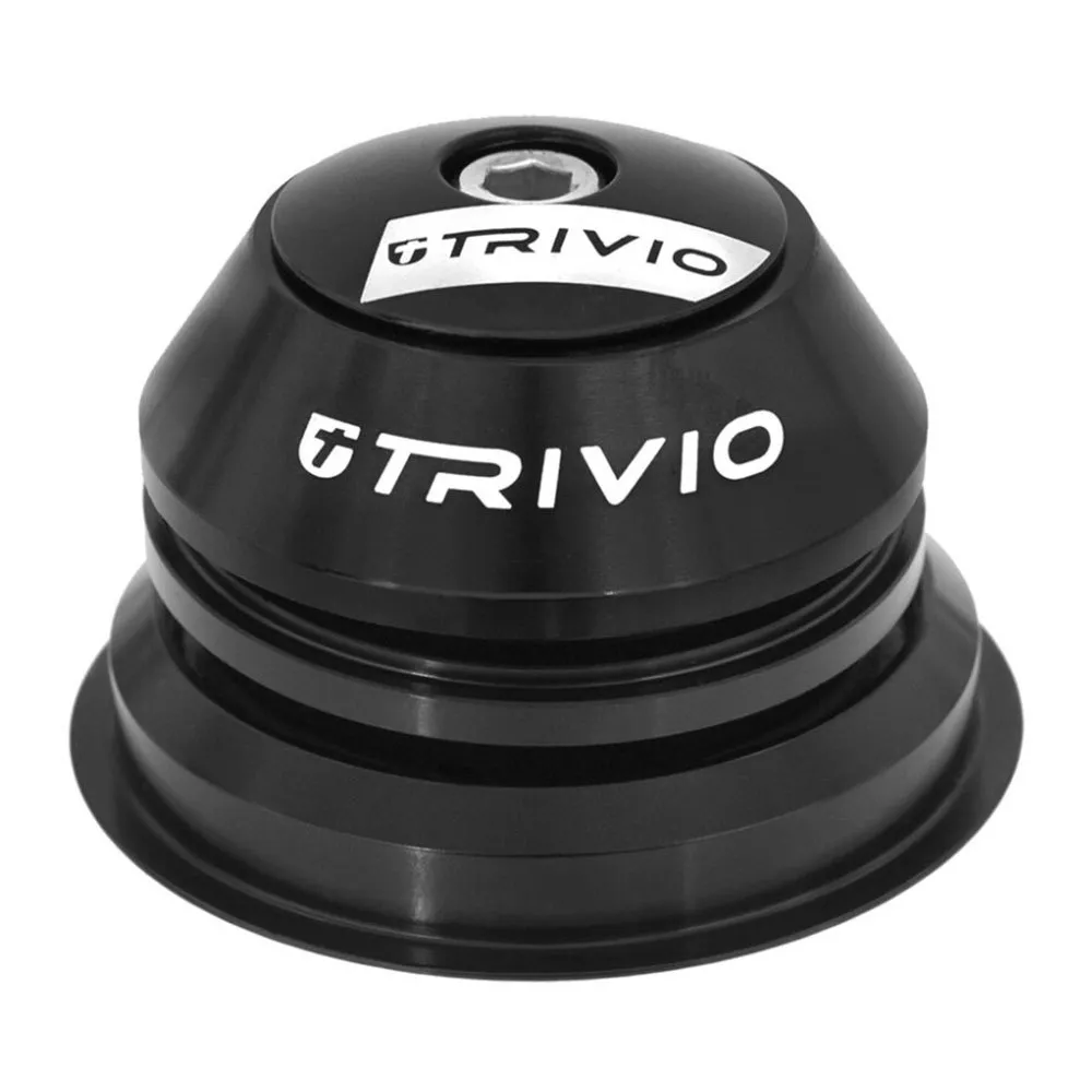 Trivio Pro Semi 45/45 15mm Styrlager, Black, 1 1/8-1 .5"