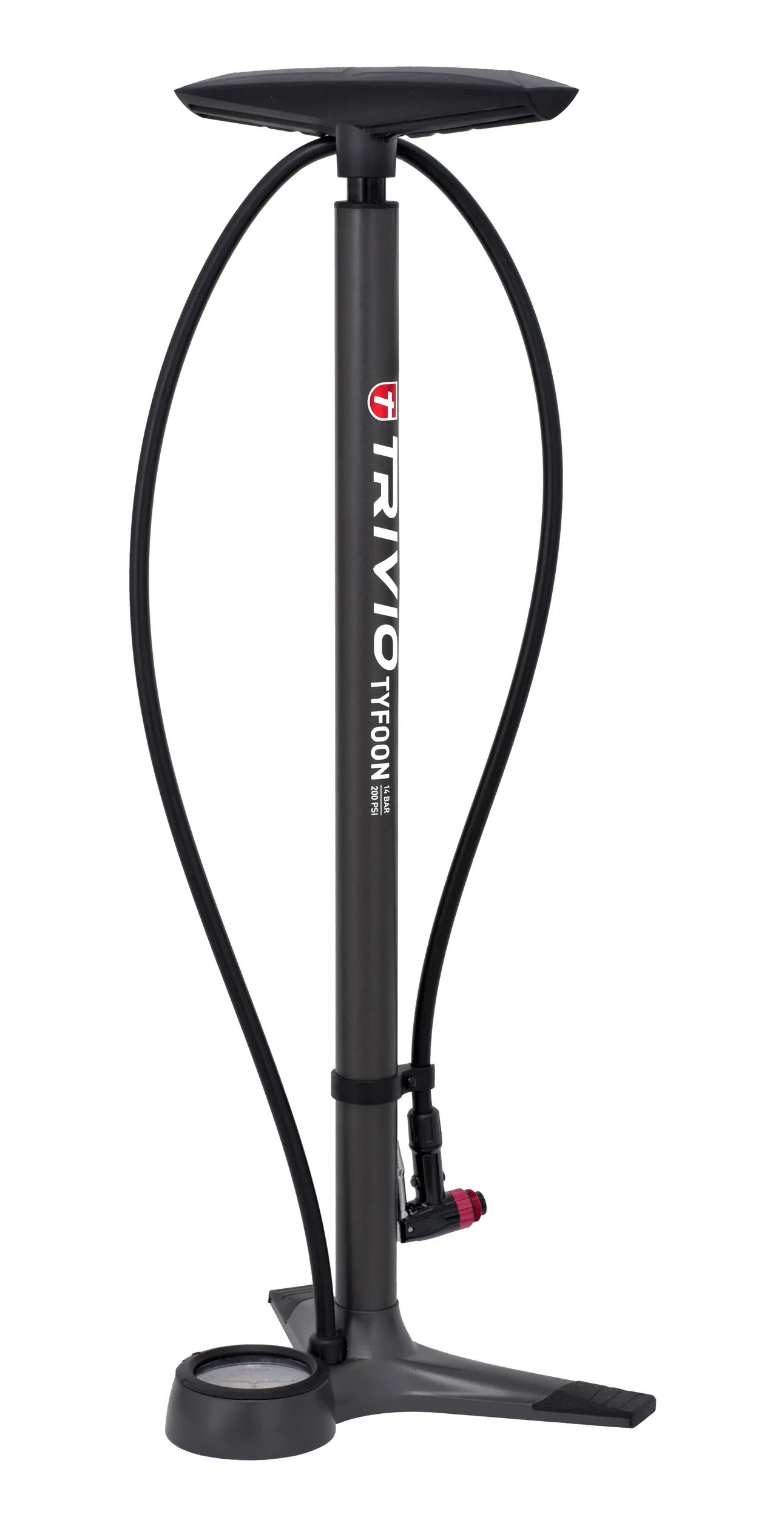 Trivio Tyfoon Fotpump 14 bar (200 psi), Svart Trivio Tyfoon Fotpump 14 bar (200 psi), Svart