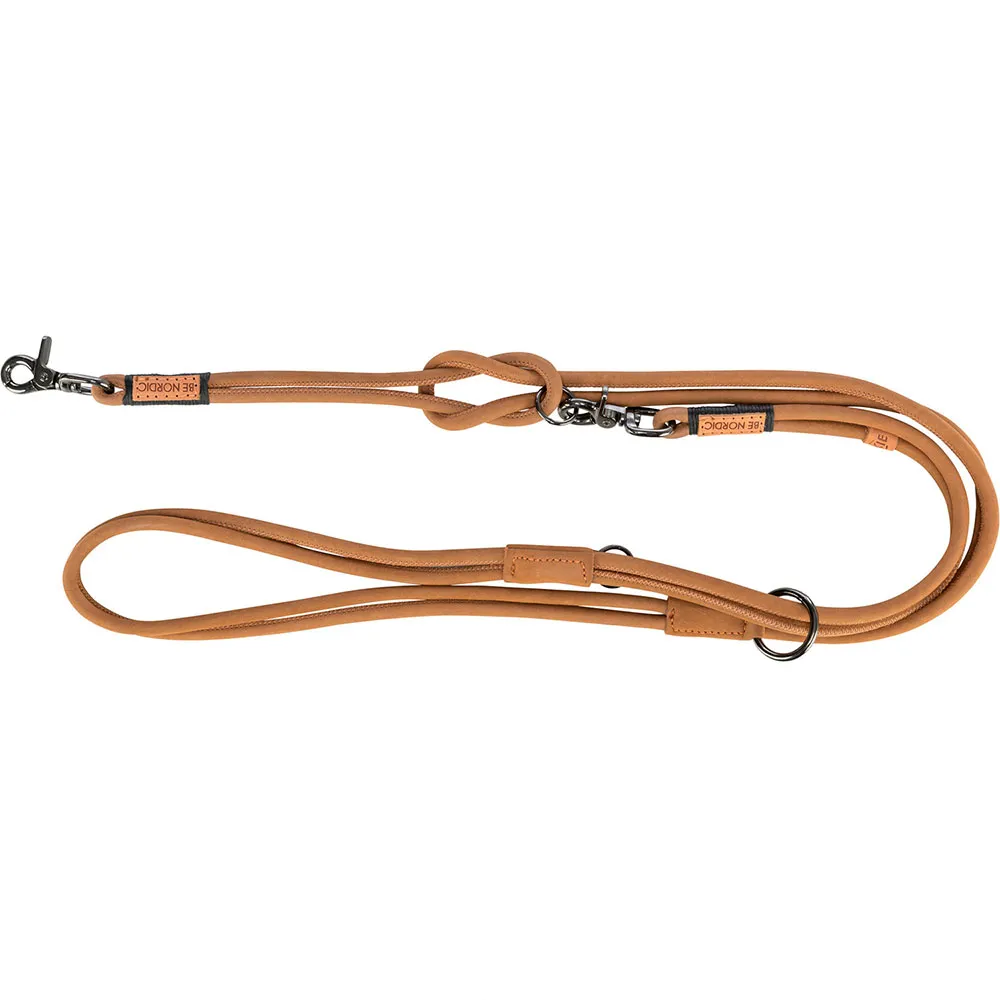 Trixie Be Nordic Leather 8 Mm Hundkoppel, Brown, XS/L