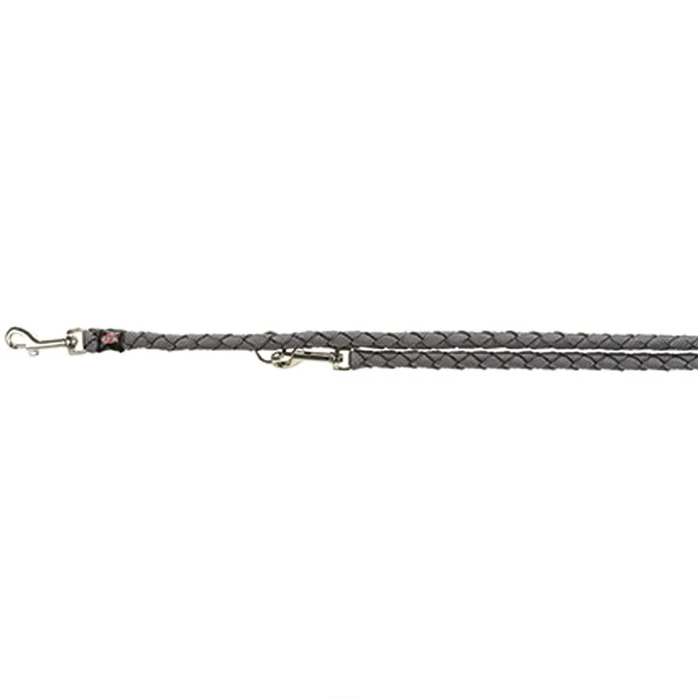 Trixie Cavo Adjustable Leash Hundkoppel, Graphite, L–XL