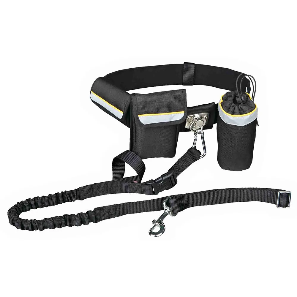 Trixie Midjebälte Med Koppel 60-120 Cm, Black, One Size