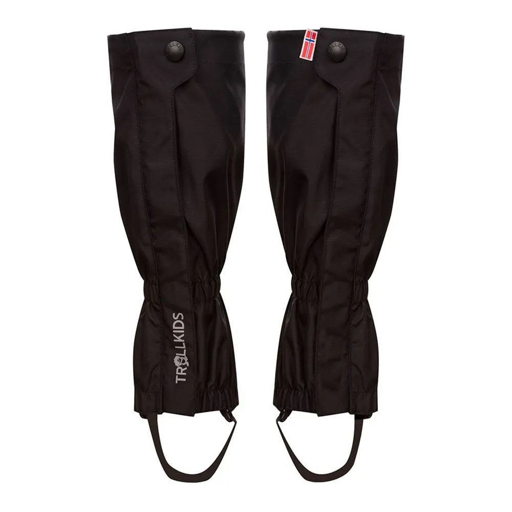 Trollkids Fjell Gaiters, Black, One Size