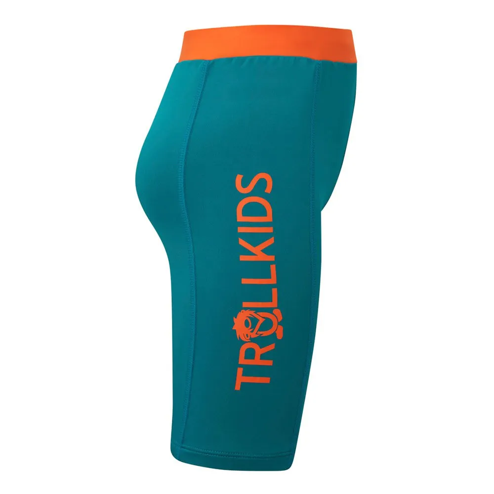 Trollkids Kvalvika Swim Simshorts male, Lake blue / bright orange, 164cm Trollkids Kvalvika Swim Simshorts male, Lake blue / bright orange, 164cm