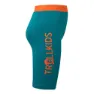 Trollkids Kvalvika Swim Simshorts male, Lake blue / bright orange, 164cm
