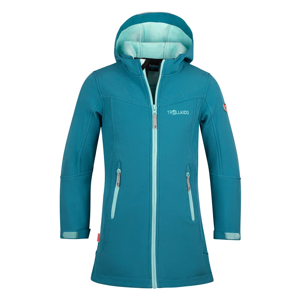 Trollkids Lillesand Coat Jacka Refurbished, Teal / aqua, 116cm Trollkids Lillesand Coat Jacka Refurbished, Teal / aqua, 116cm