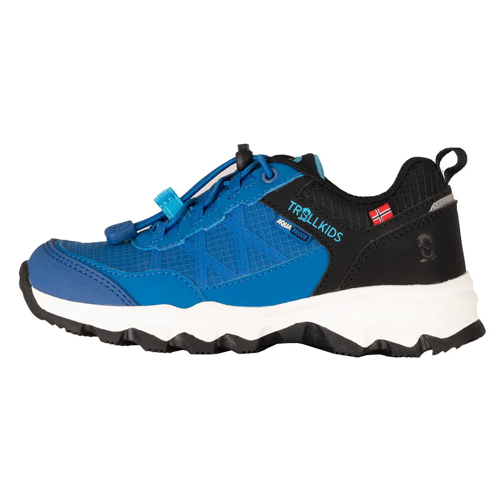 Trollkids Trolltunga Xt Vandringsskor, Alpine blue / black / pool blue, EU 35