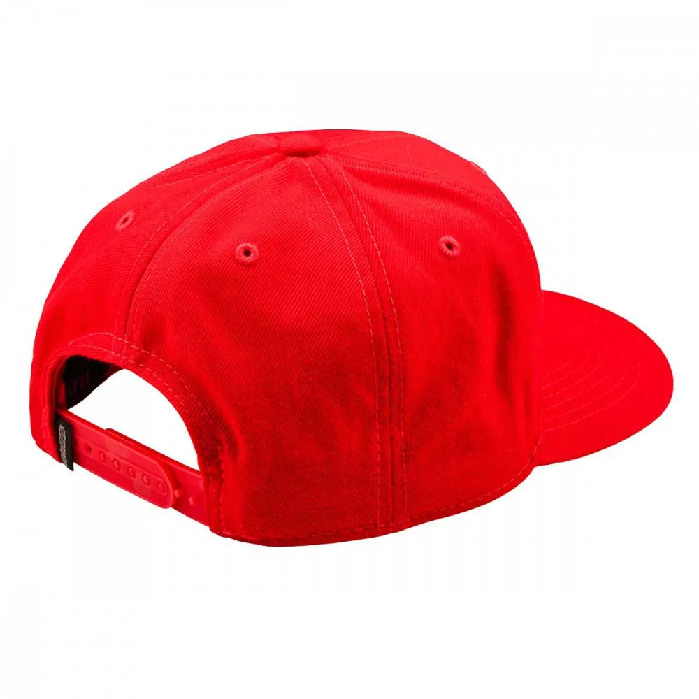 Troy Lee Designs Badge Curved Team Keps, Red