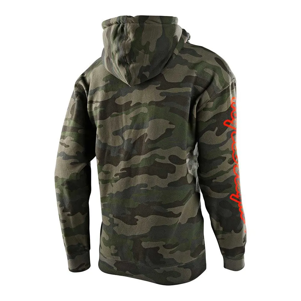Troy Lee Designs Cropped Badge Tröja Med Huva, Forest camo, S Troy Lee Designs Cropped Badge Tröja Med Huva, Forest camo, S