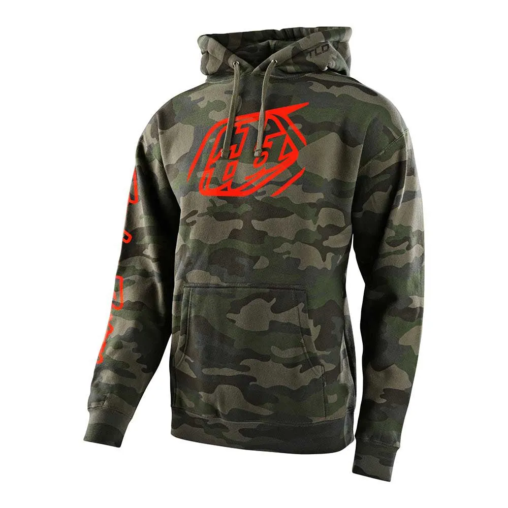 Troy Lee Designs Cropped Badge Tröja Med Huva, Forest camo, S Troy Lee Designs Cropped Badge Tröja Med Huva, Forest camo, S