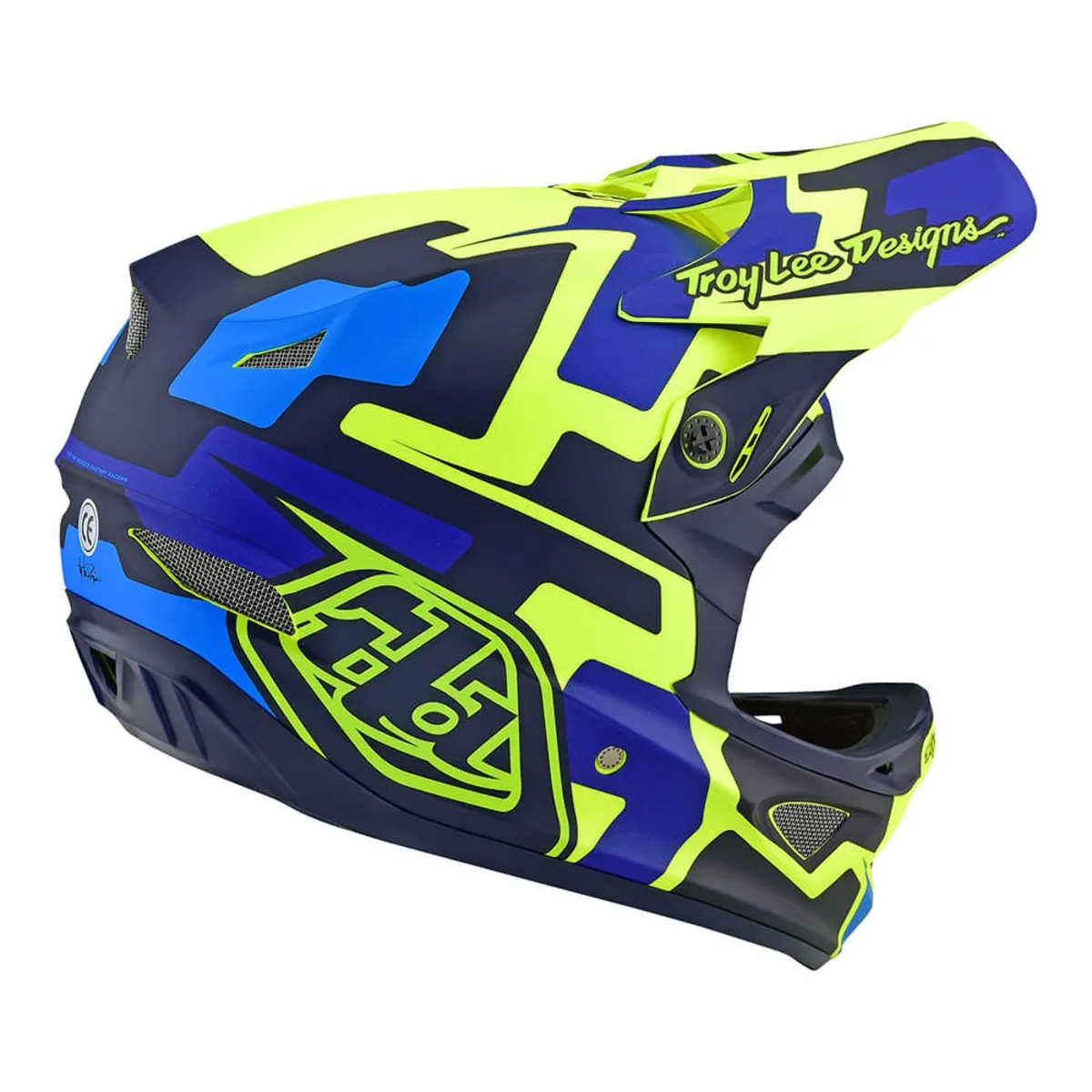 Troy Lee Designs D3 Fiberlite Hjälm, Gul