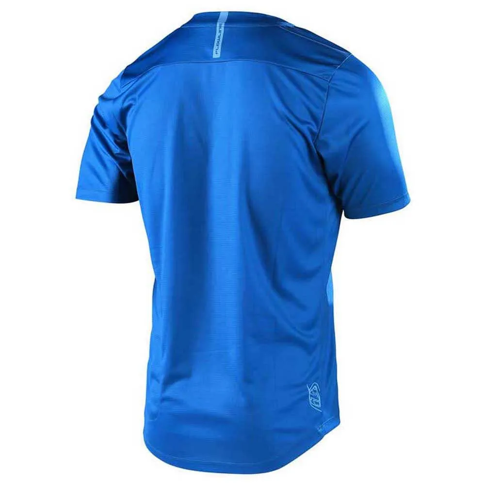 Troy Lee Designs Flowline Korta ärmar Cykeltröja, Slate blue, M
