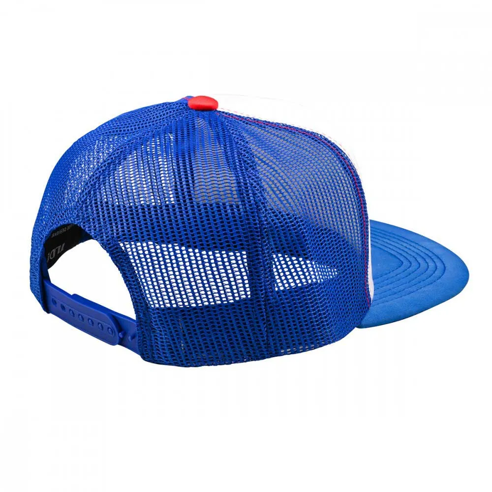 Troy Lee Designs Peace Out Trucker Keps, White blue