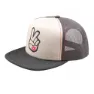 Troy Lee Designs Peace Out Trucker Vintage Keps, White carbon