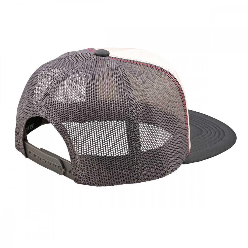 Troy Lee Designs Peace Out Trucker Vintage Keps, White carbon