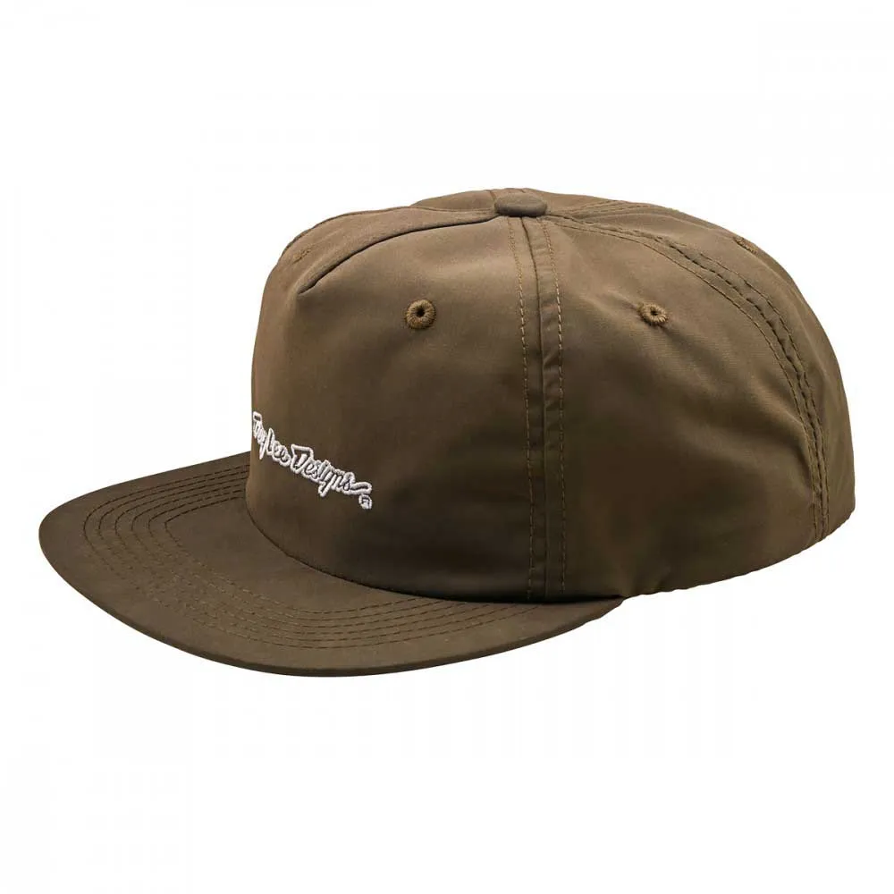 Troy Lee Designs Signature Unstructured Keps, Olive canvas