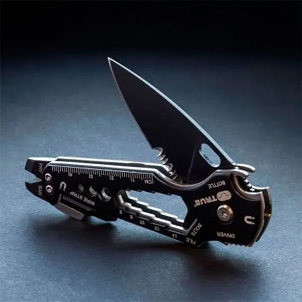 True Utility Smartknife+-the Knife+ 15 Essential Tools Multiverktyg, Silver, One Size