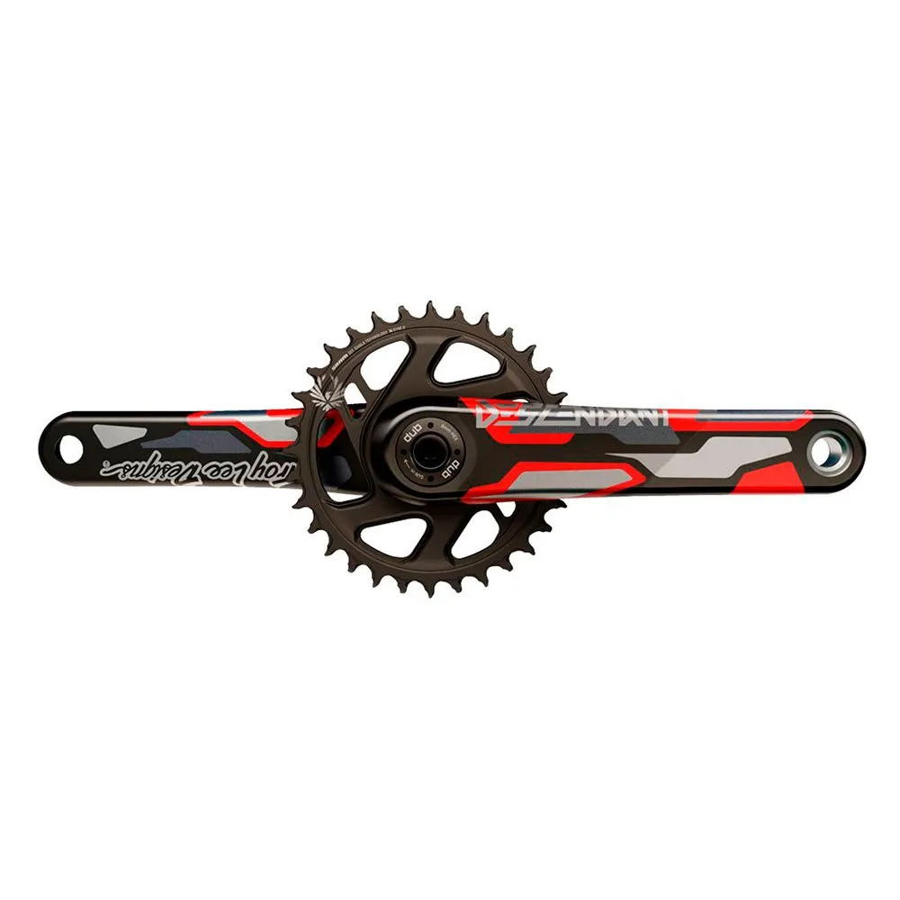 Truvativ Descendant Dh Eagle Tld Carbon Dm Vevparti, Black / red, 165mm, 32t