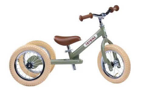 Trybike Balanscykel / Springcykel 3 Wheels Vintage Grön