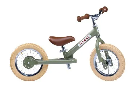 Trybike Springcykel / Springcykel Hjul Vintage Grön