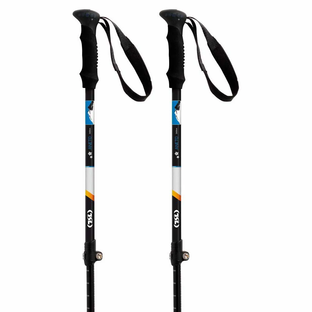 Tsl Outdoor Country Aluminium 3 Light Twist Aneto Stavar, Black, 63-135cm