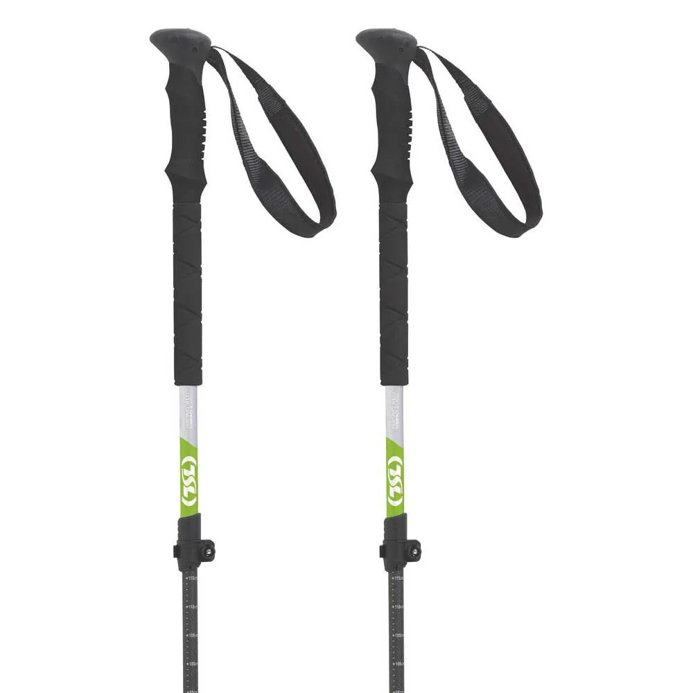 Tsl Outdoor Hiking Aluminium Comp 3 Cross Stavar, Grey / green, 60-125cm