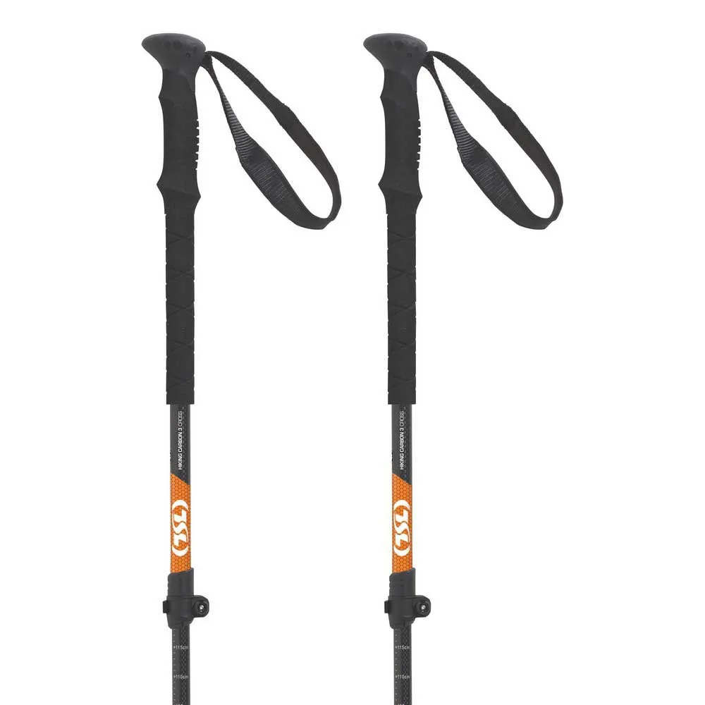 Tsl Outdoor Hiking C3 Cross Stavar, Black / orange, 63-135cm