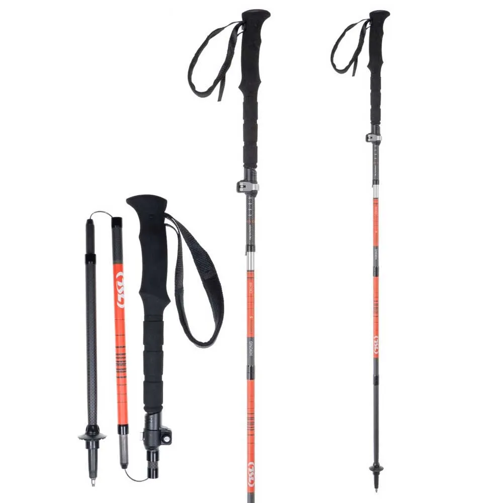 Tsl Outdoor Hiking Carbon 5 Cross Stavar, Black / orange, One Size