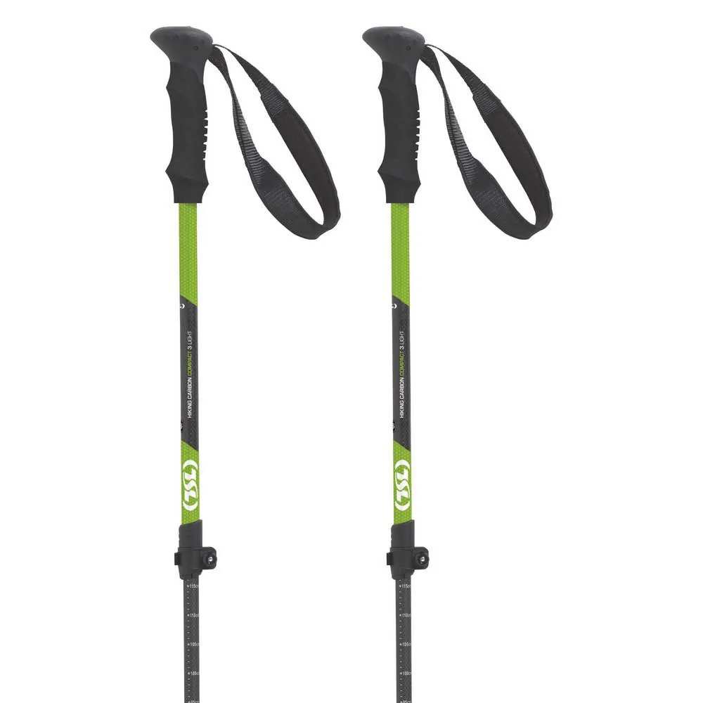 Tsl Outdoor Hiking Carbon Comp 3 Light Stavar, Black / green, 60-125cm