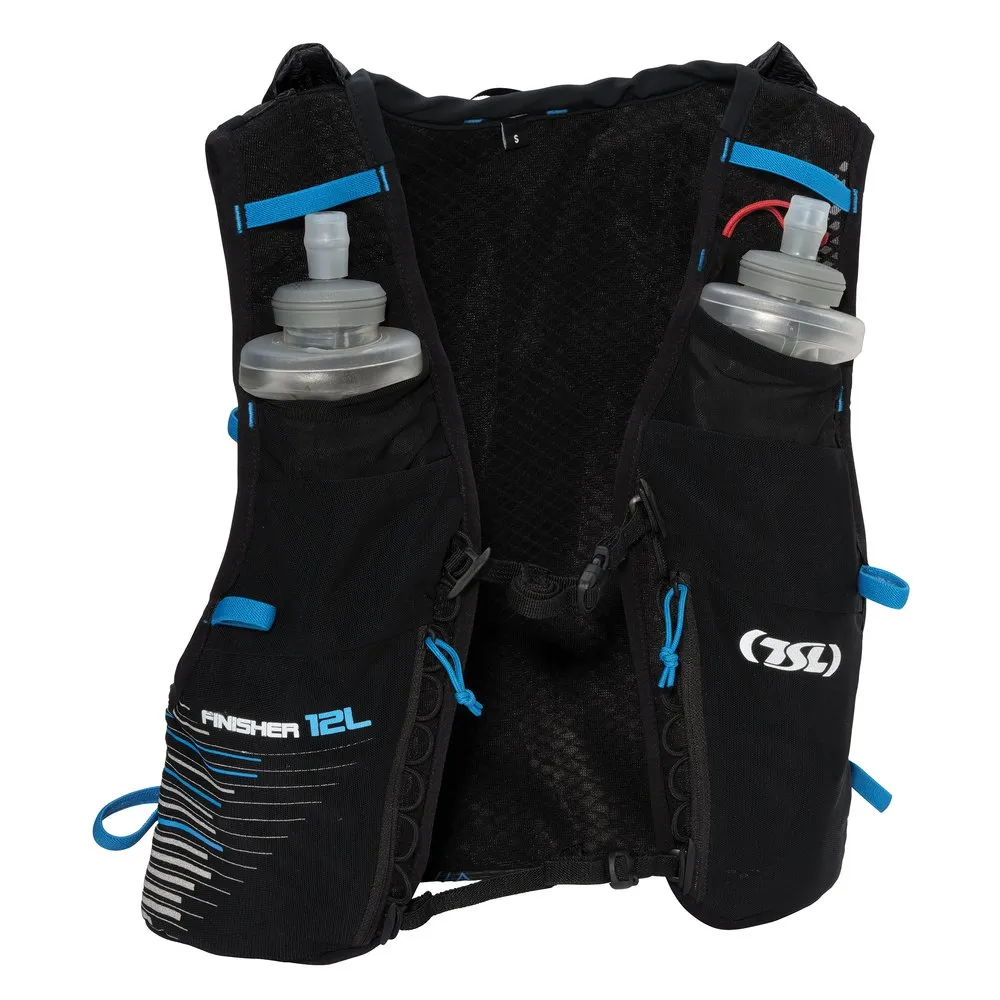 Tsl Outdoor Hydration Finisher 12l Hydreringsväst, Black / blue, XS Tsl Outdoor Hydration Finisher 12l Hydreringsväst, Black / blue, XS