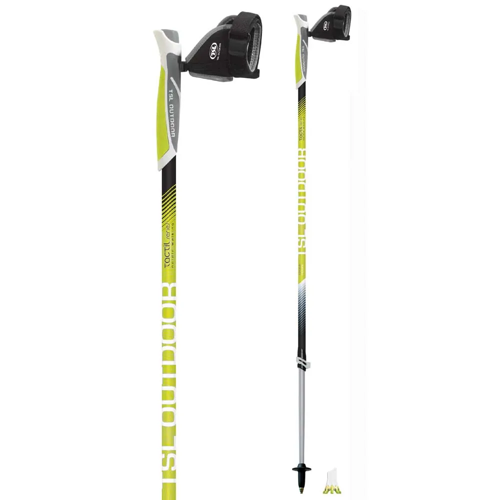 Tsl Outdoor Tactil Alu 2 Stavar unisex, Green, 78-135cm