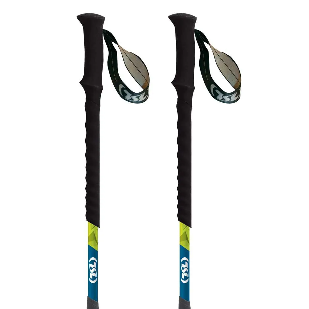 Tsl Outdoor Tour Aluminium Compact 3 Cross Twist Stavar, Green / blue, 62-125cm