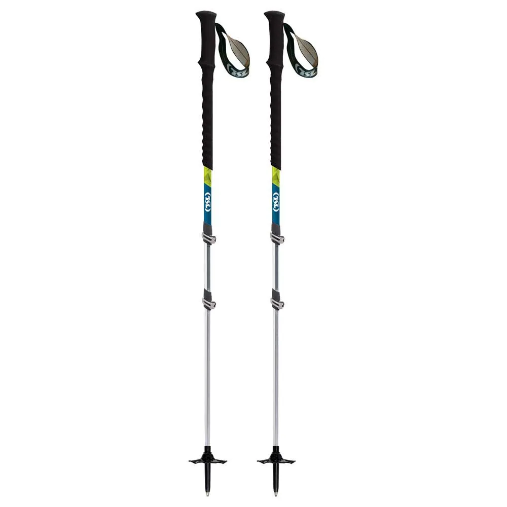 Tsl Outdoor Tour Aluminium Compact 3 Cross Twist Stavar, Green / blue, 62-125cm