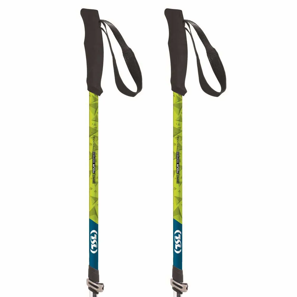Tsl Outdoor Tour Aluminium Compact 3 Light Twist Stavar, Black / yellow / blue, 62-125cm