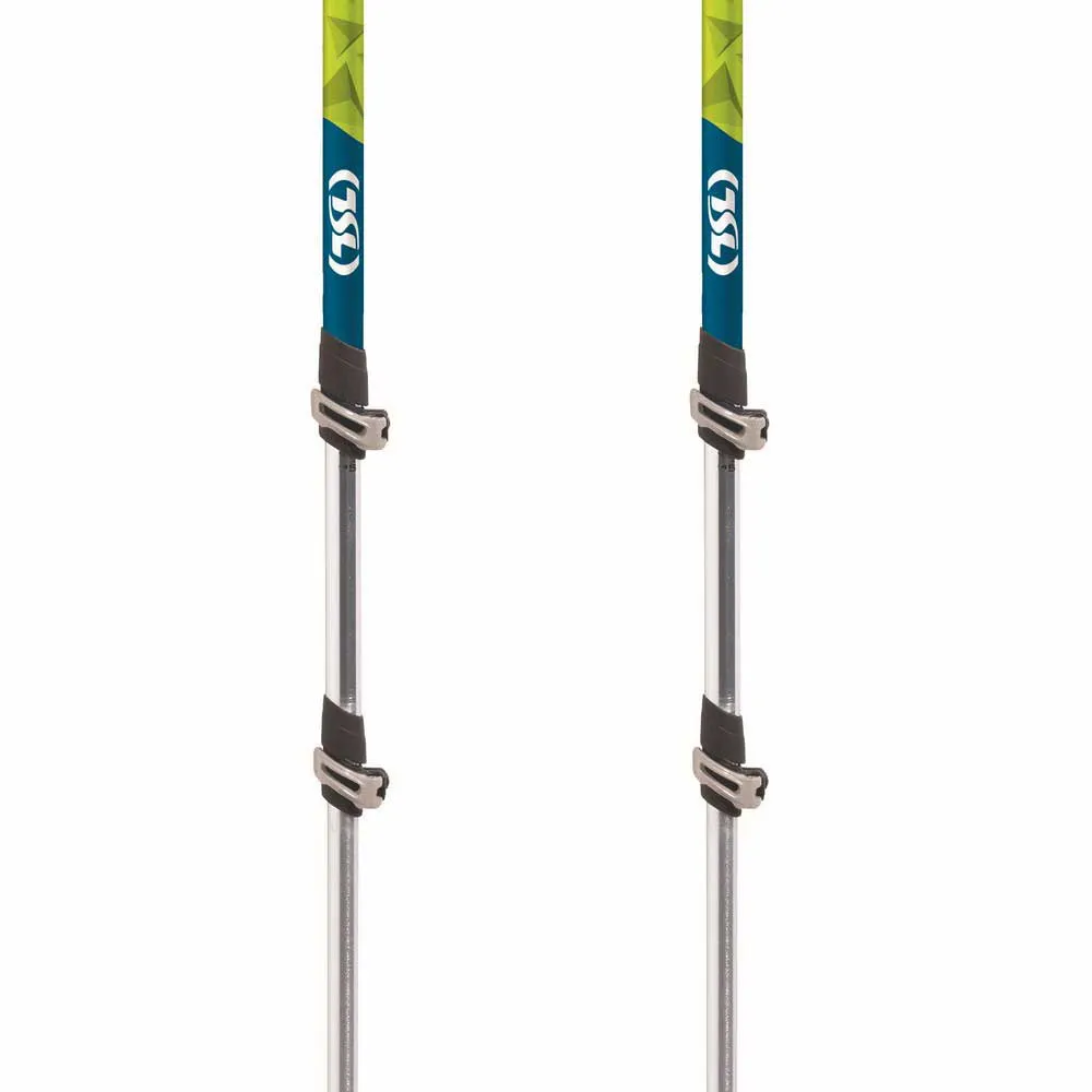 Tsl Outdoor Tour Aluminium Compact 3 Light Twist Stavar, Black / yellow / blue, 62-125cm