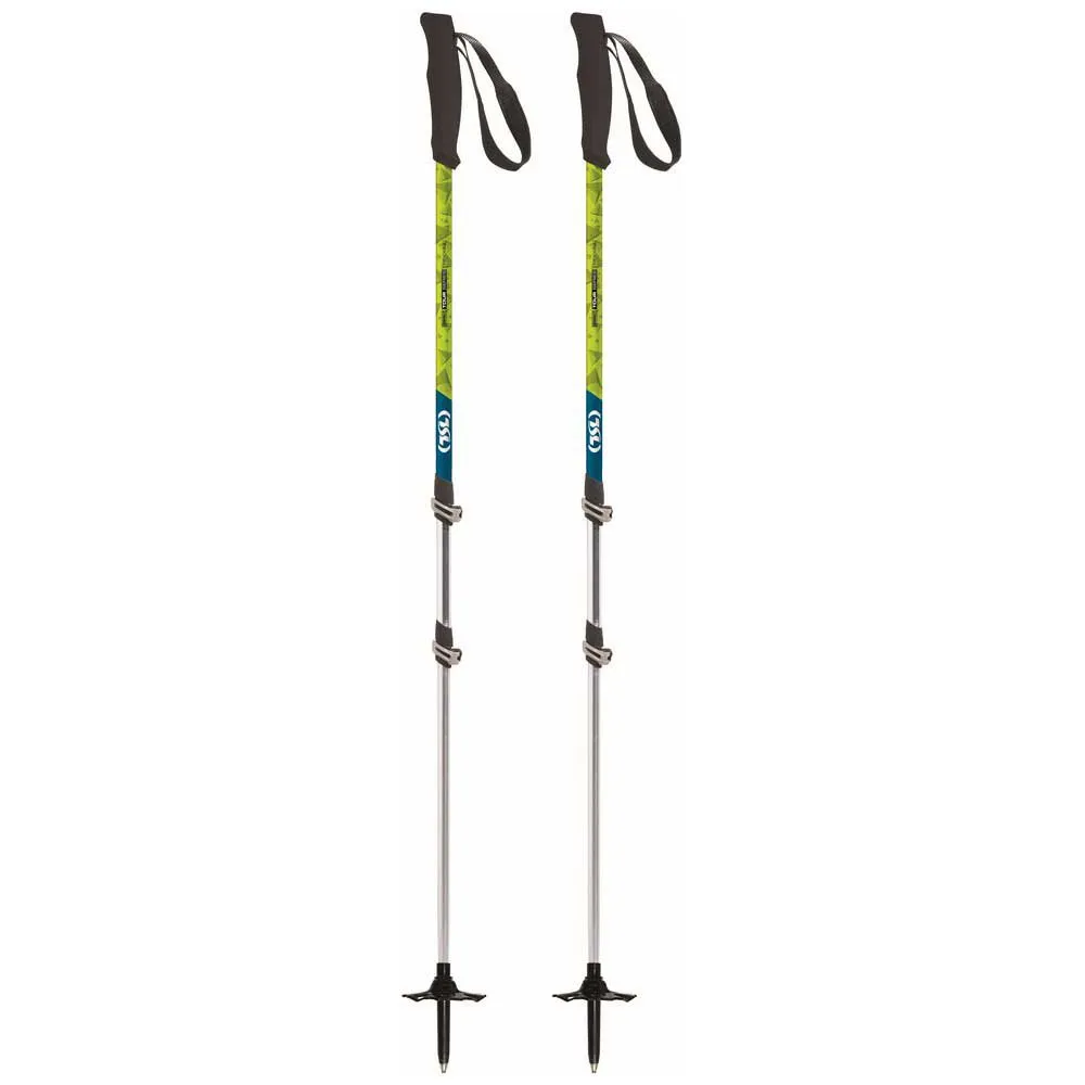 Tsl Outdoor Tour Aluminium Compact 3 Light Twist Stavar, Black / yellow / blue, 62-125cm