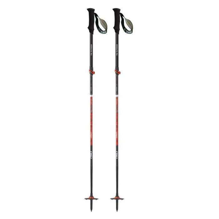 Tsl Outdoor Tour Carbon 5 Light Twist Stavar, Black / red, 110-130cm Tsl Outdoor Tour Carbon 5 Light Twist Stavar, Black / red, 110-130cm