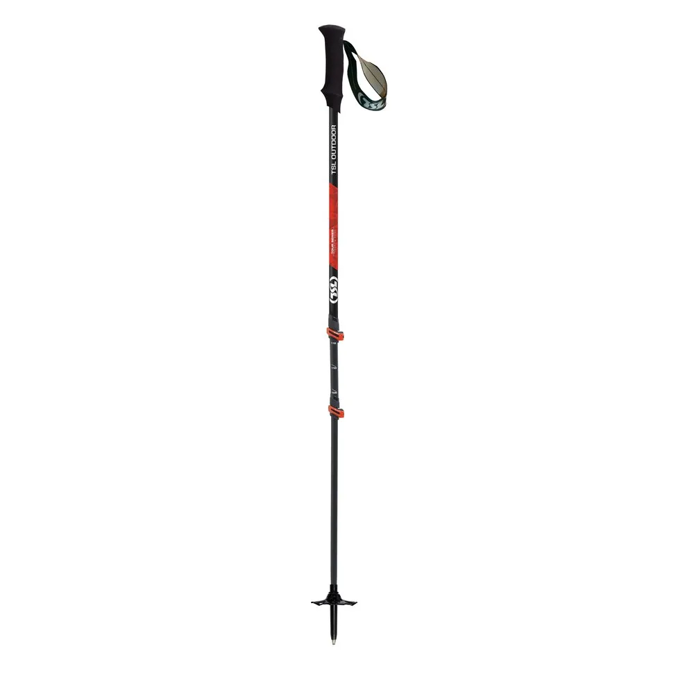 Tsl Outdoor Tsl Tour Carbon 3 Light Twist Stavar, Noir / rouge, 72.5/140cm